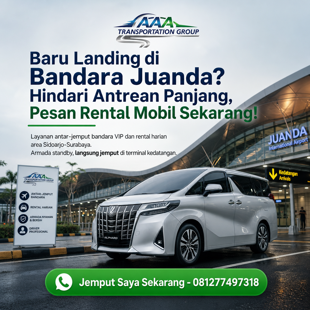 Antar Jemput Bandara Juanda - AAA Transportation